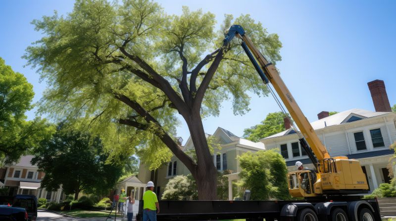 Clearing Fallen Trees from a Driveway
